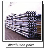 high/low tension steel distribution poles