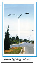 street lighting columns